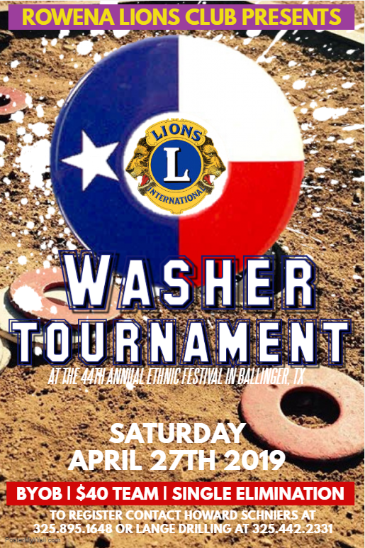 Rowena Lions Club Washer Tourney